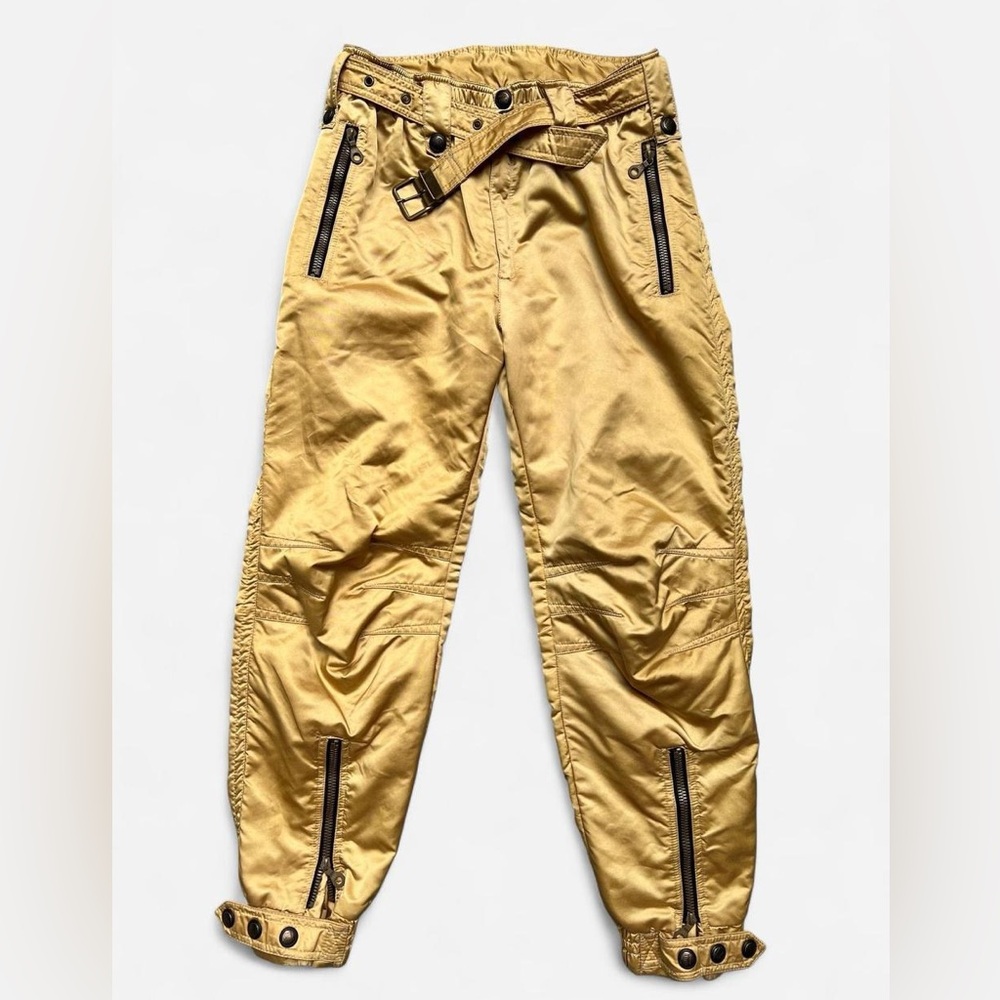Stylish Gold Cargo Pants, Medium/Large